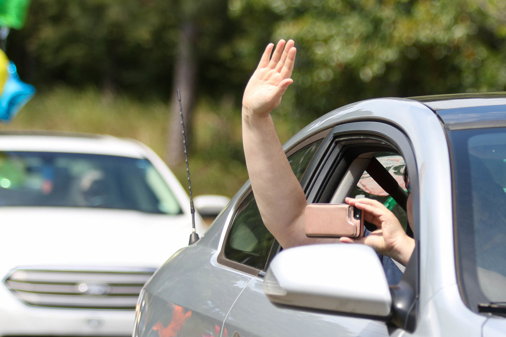 Car parade for Oak Park Nursing Home and Independent Living Community residents